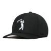 Bogeyman Black - Performance Golf Hat - Stretch Fit 2 Bogeyman Black - Performance Golf Hat - Stretch Fit -Bogey Bros Shop 01 hatSF Bogeyman Black White left