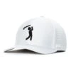 Bogeyman White - Performance Golf Hat - Stretch Fit 2 Bogeyman White - Performance Golf Hat - Stretch Fit -Bogey Bros Shop 01 hatSF Bogeyman White Black left