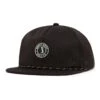 Bogeyman Stamp Black - Unstructured Flat Bill Hat - Snapback -Bogey Bros Shop 01 hat BogeyBros FlatBill Black left
