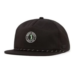 Bogeyman Stamp Black - Unstructured Flat Bill Hat - Snapback