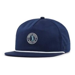 Bogeyman Stamp Navy - Unstructured Flat Bill Hat - Snapback