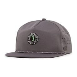 Bogeyman Stamp Charcoal - Unstructured Flat Bill Hat - Snapback