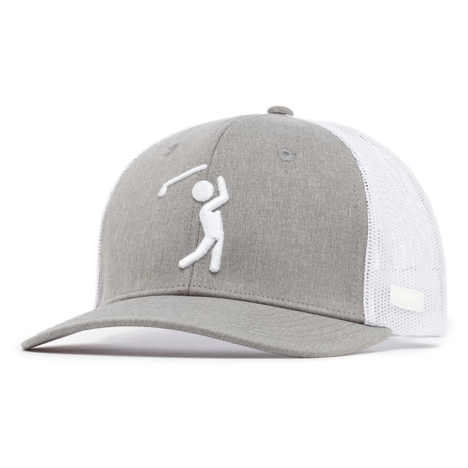 Bogeyman Heather/White - Mesh Trucker Hat - Snapback 3 Bogeyman Heather/White - Mesh Trucker Hat - Snapback