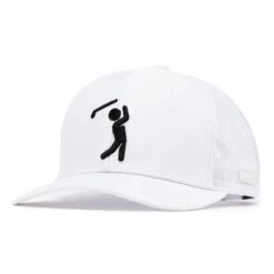 Bogeyman White/White - Mesh Trucker Hat - Snapback
