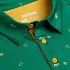 Dumpster Fire - Green - Polo 10 Dumpster Fire - Green - Polo -Bogey Bros Shop 01 mpolo DumpsterFire Green placket
