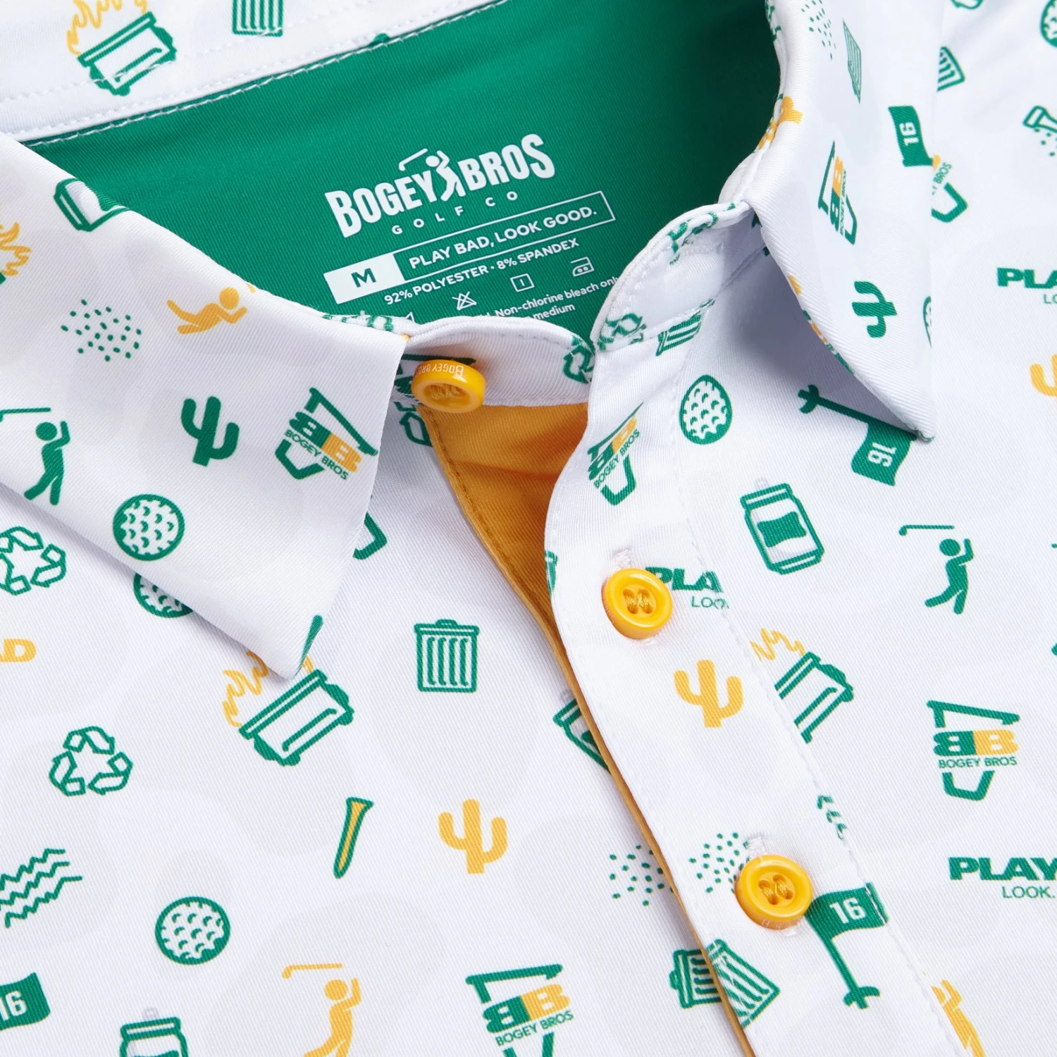 Dumpster Fire - White - Polo 5 Dumpster Fire - White - Polo - Image 3