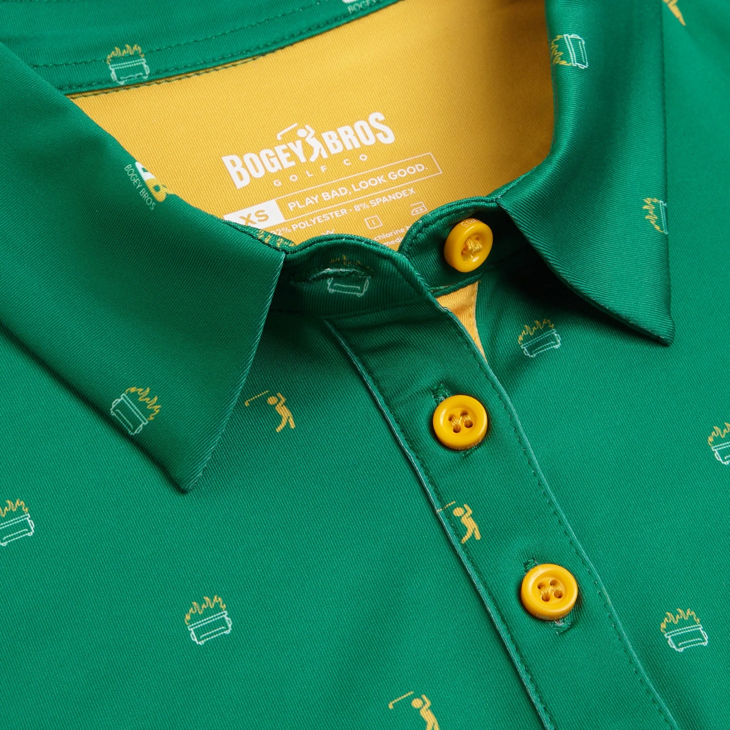 Dumpster Fire - Green - Women's Polo 4 Dumpster Fire - Green - Women's Polo - Image 2