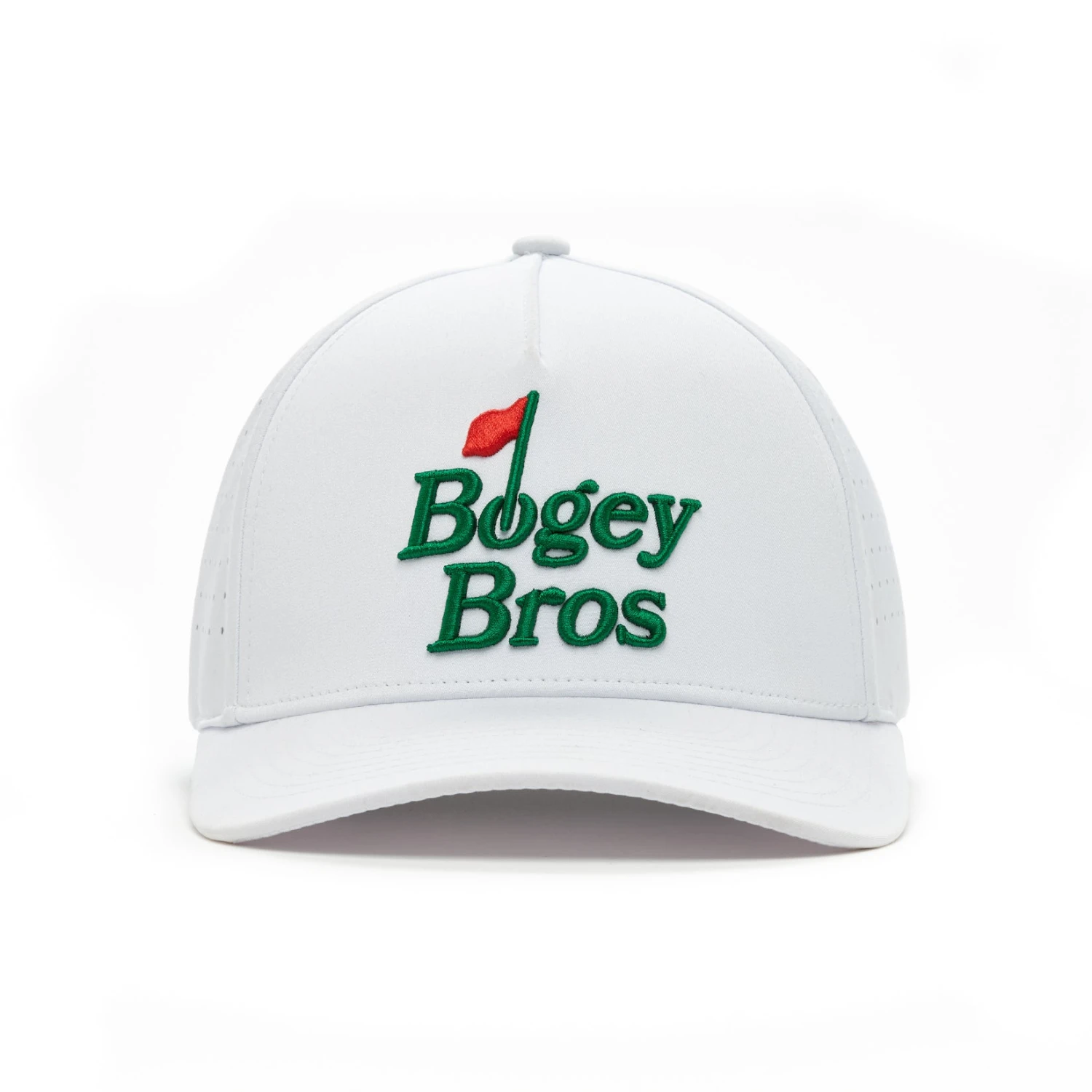 Bogey Bros White - Performance Golf Hat - Snapback 4 Bogey Bros White - Performance Golf Hat - Snapback - Image 2