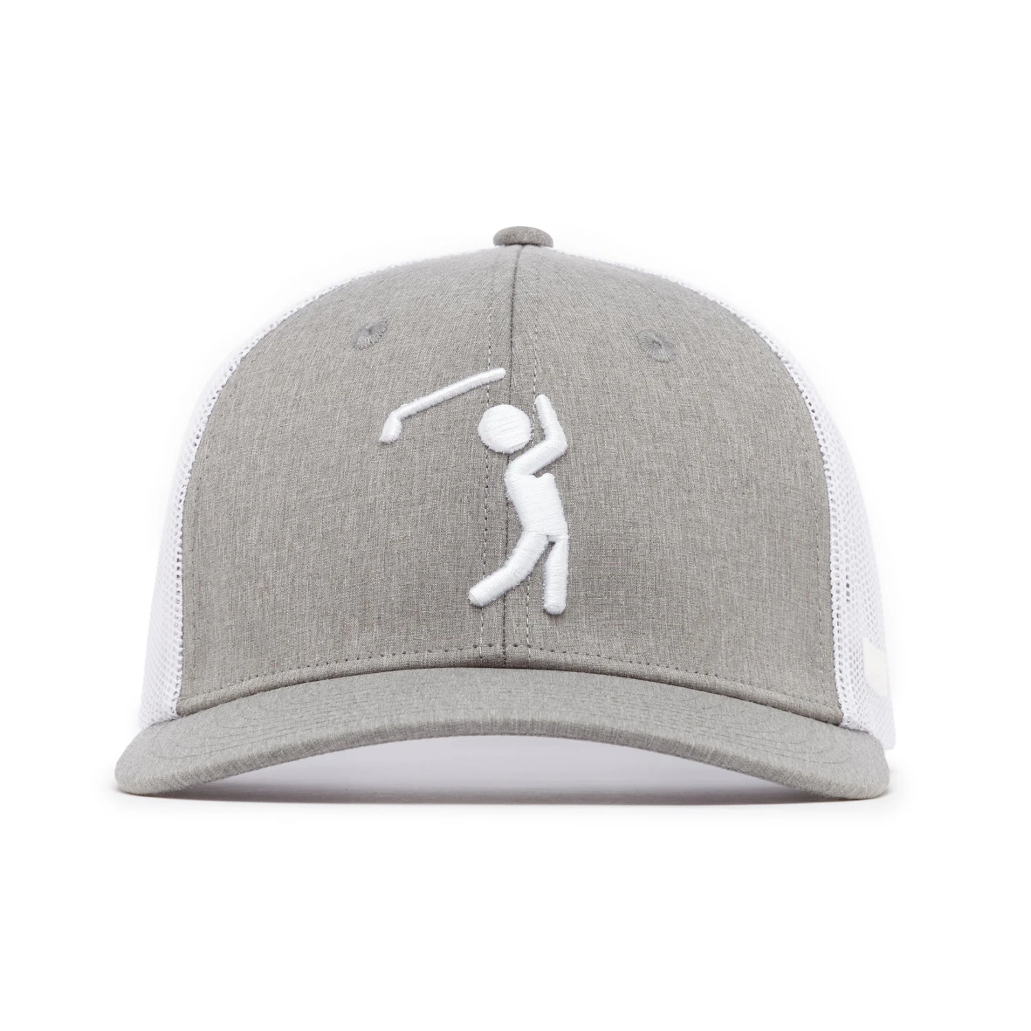 Bogeyman Heather/White - Mesh Trucker Hat - Snapback 4 Bogeyman Heather/White - Mesh Trucker Hat - Snapback - Image 2