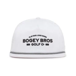 TX20 - Unstructured Flat Bill Hat - Snapback 8 TX20 - Unstructured Flat Bill Hat - Snapback -Bogey Bros Shop 02 hat BogeyBros FlatBill TX20 White front