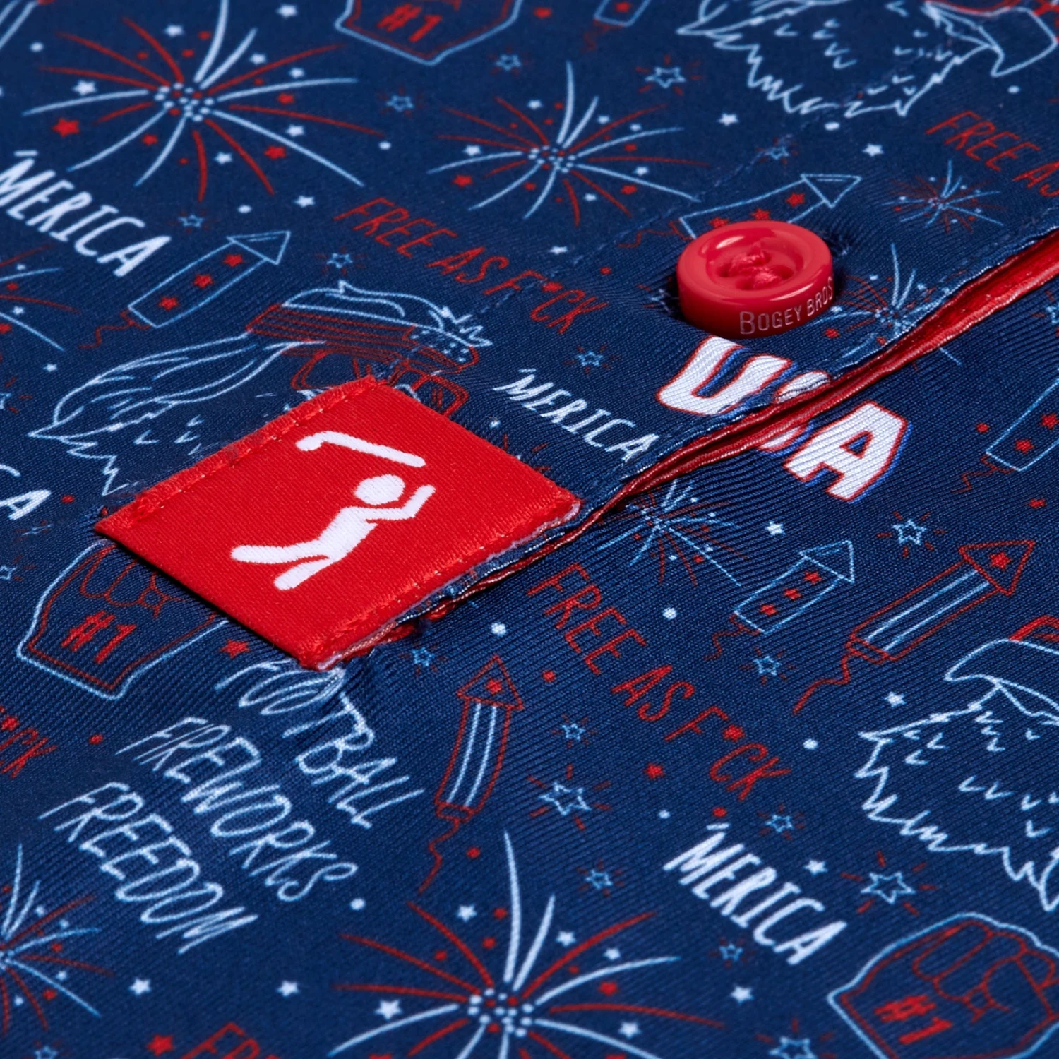 'Merica - Navy - Women's Polo 5 'Merica - Navy - Women's Polo - Image 3