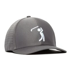 Bogeyman Charcoal - Performance Golf Hat - Stretch Fit 8 Bogeyman Charcoal - Performance Golf Hat - Stretch Fit -Bogey Bros Shop 03 hatSF Bogeyman DarkGrey right