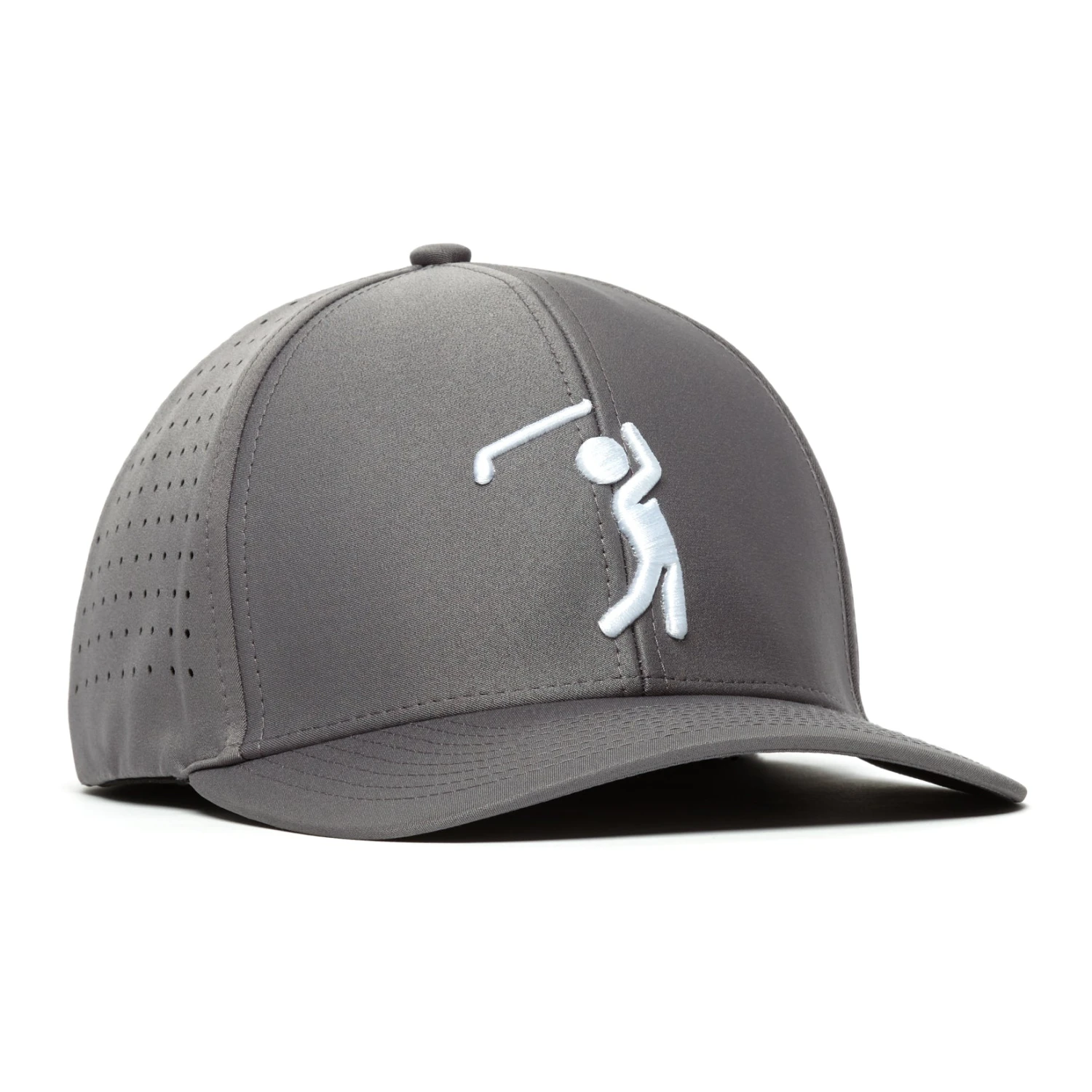 Bogeyman Charcoal - Performance Golf Hat - Stretch Fit 5 Bogeyman Charcoal - Performance Golf Hat - Stretch Fit - Image 3