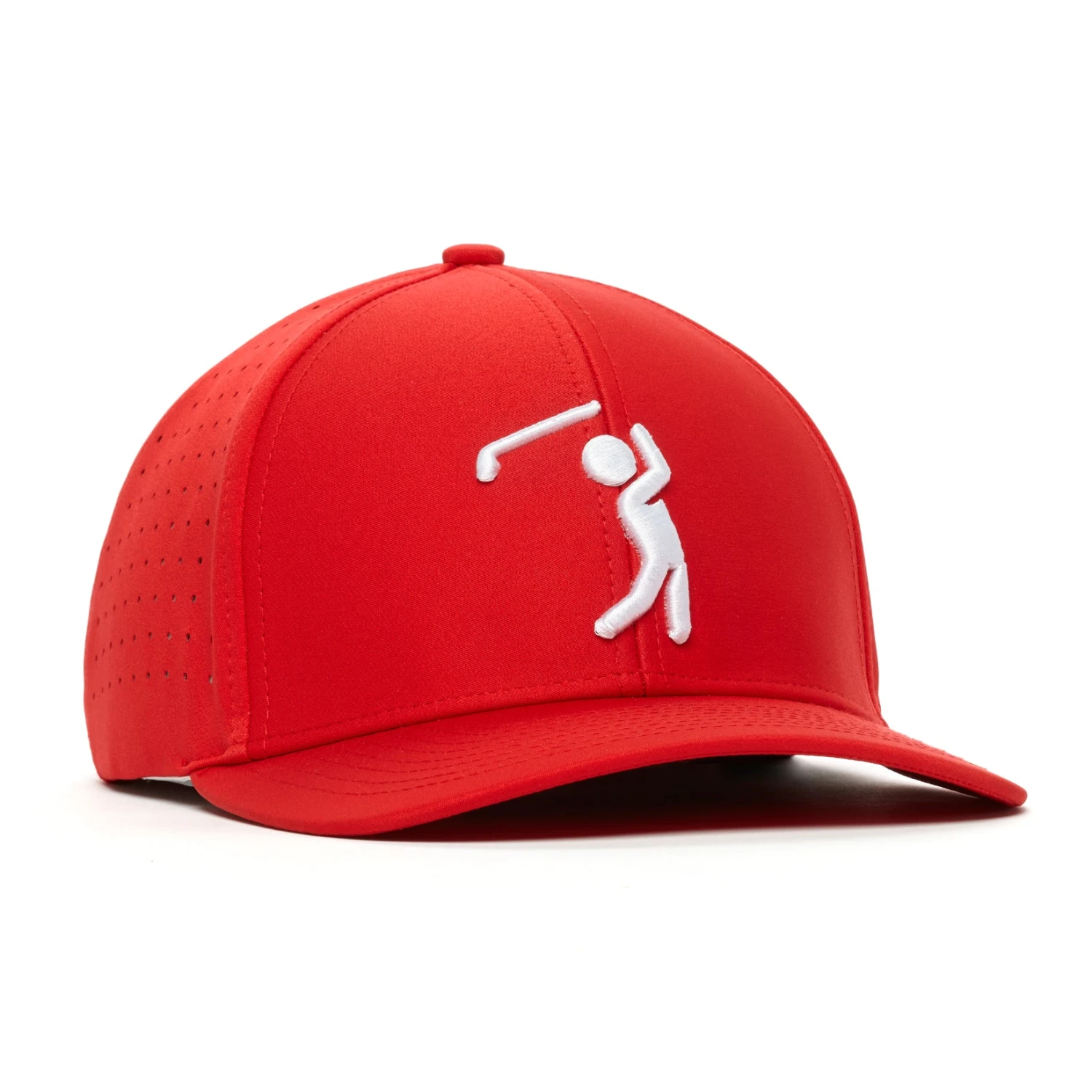 Bogeyman Red - Performance Golf Hat - Stretch Fit 5 Bogeyman Red - Performance Golf Hat - Stretch Fit - Image 3