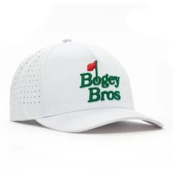 Bogey Bros White - Performance Golf Hat - Snapback 8 Bogey Bros White - Performance Golf Hat - Snapback -Bogey Bros Shop 03 hat BogeyBros White right