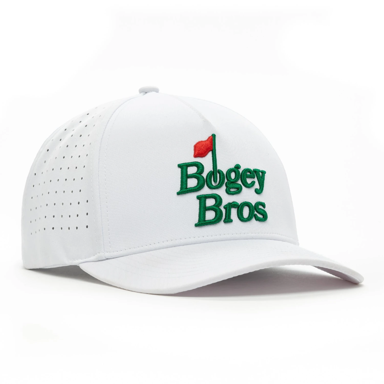 Bogey Bros White - Performance Golf Hat - Snapback 5 Bogey Bros White - Performance Golf Hat - Snapback - Image 3