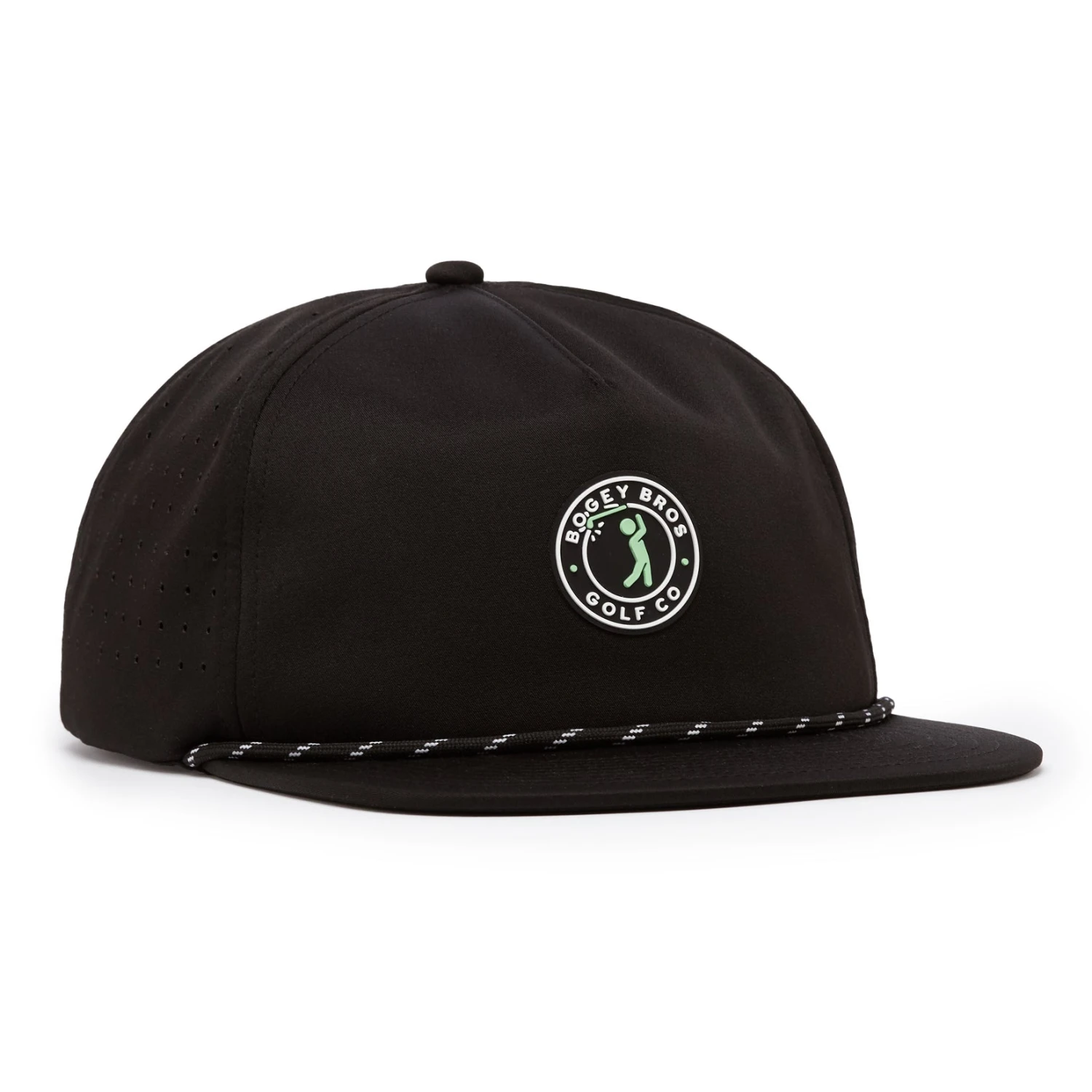 Bogeyman Stamp Black - Unstructured Flat Bill Hat - Snapback 5 Bogeyman Stamp Black - Unstructured Flat Bill Hat - Snapback - Image 3