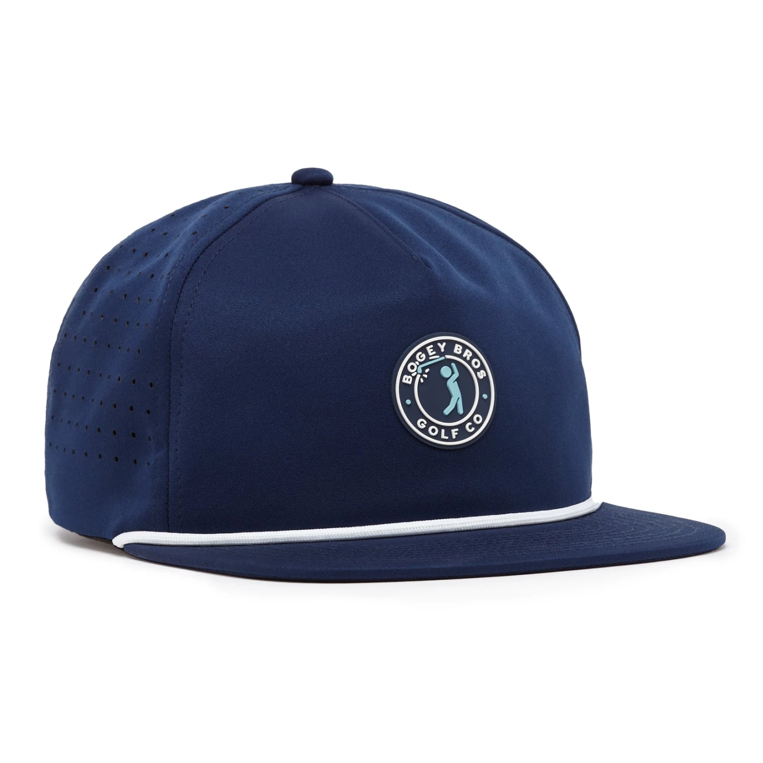 Bogeyman Stamp Navy - Unstructured Flat Bill Hat - Snapback 5 Bogeyman Stamp Navy - Unstructured Flat Bill Hat - Snapback - Image 3