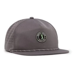 Bogeyman Stamp Charcoal - Unstructured Flat Bill Hat - Snapback 9 Bogeyman Stamp Charcoal - Unstructured Flat Bill Hat - Snapback -Bogey Bros Shop 03 hat BogeyBros FlatBill DarkGrey right