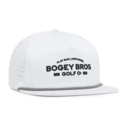 TX20 - Unstructured Flat Bill Hat - Snapback 9 TX20 - Unstructured Flat Bill Hat - Snapback -Bogey Bros Shop 03 hat BogeyBros FlatBill TX20 White right