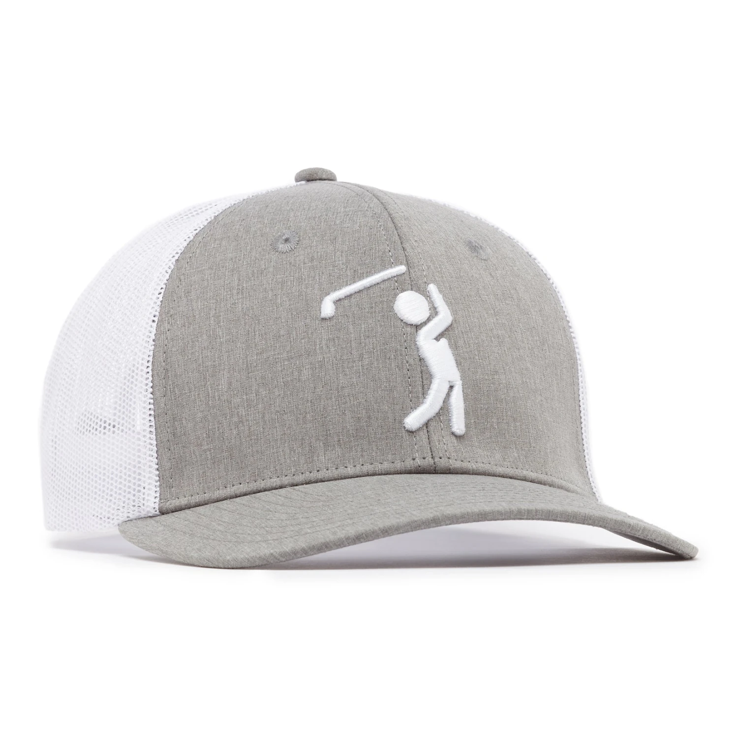 Bogeyman Heather/White - Mesh Trucker Hat - Snapback 5 Bogeyman Heather/White - Mesh Trucker Hat - Snapback - Image 3