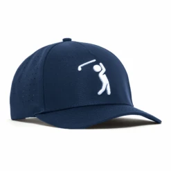 Bogeyman Navy - Performance Golf Hat - Snapback -Bogey Bros Shop 03 hat Bogeyman Navy White right