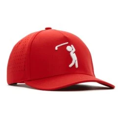 Bogeyman Red - Performance Golf Hat - Snapback -Bogey Bros Shop 03 hat Bogeyman Red White right 961d8488 24cb 4004 9730 15b81a296ce5
