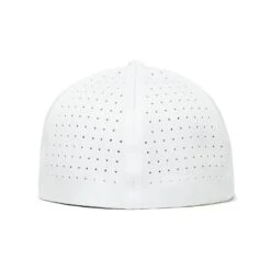 Bogeyman White - Performance Golf Hat - Stretch Fit -Bogey Bros Shop 04 hatSF Bogeyman White Black back