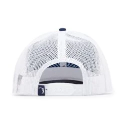 Bogeyman Navy/White - Mesh Trucker Hat - Snapback -Bogey Bros Shop 04 hat BogeyBros Trucker Blue White back