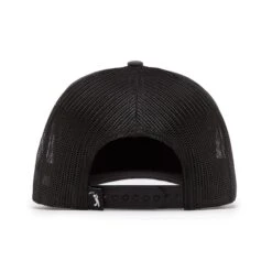 Bogeyman Heather/Black - Mesh Trucker Hat - Snapback 10 Bogeyman Heather/Black - Mesh Trucker Hat - Snapback -Bogey Bros Shop 04 hat BogeyBros Trucker DarkGrey Black back