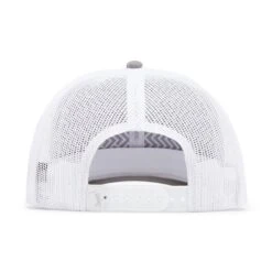 Bogeyman Heather/White - Mesh Trucker Hat - Snapback 10 Bogeyman Heather/White - Mesh Trucker Hat - Snapback -Bogey Bros Shop 04 hat BogeyBros Trucker LightGrey White back