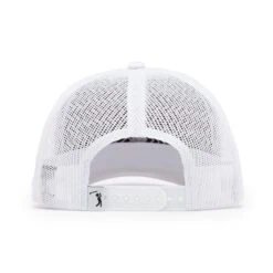 Bogeyman White/White - Mesh Trucker Hat - Snapback 10 Bogeyman White/White - Mesh Trucker Hat - Snapback -Bogey Bros Shop 04 hat BogeyBros Trucker White back