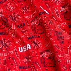 'Merica - Red - Polo 13 'Merica - Red - Polo -Bogey Bros Shop 04 wpolo Merica Red panttern