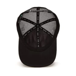 Bogeyman Black/Black - Mesh Trucker Hat - Snapback 11 Bogeyman Black/Black - Mesh Trucker Hat - Snapback -Bogey Bros Shop 05 hat BogeyBros Trucker Black inside