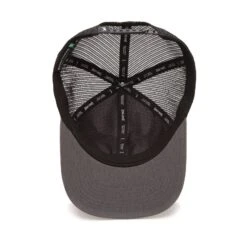 Bogeyman Heather/Black - Mesh Trucker Hat - Snapback 11 Bogeyman Heather/Black - Mesh Trucker Hat - Snapback -Bogey Bros Shop 05 hat BogeyBros Trucker DarkGrey Black inside