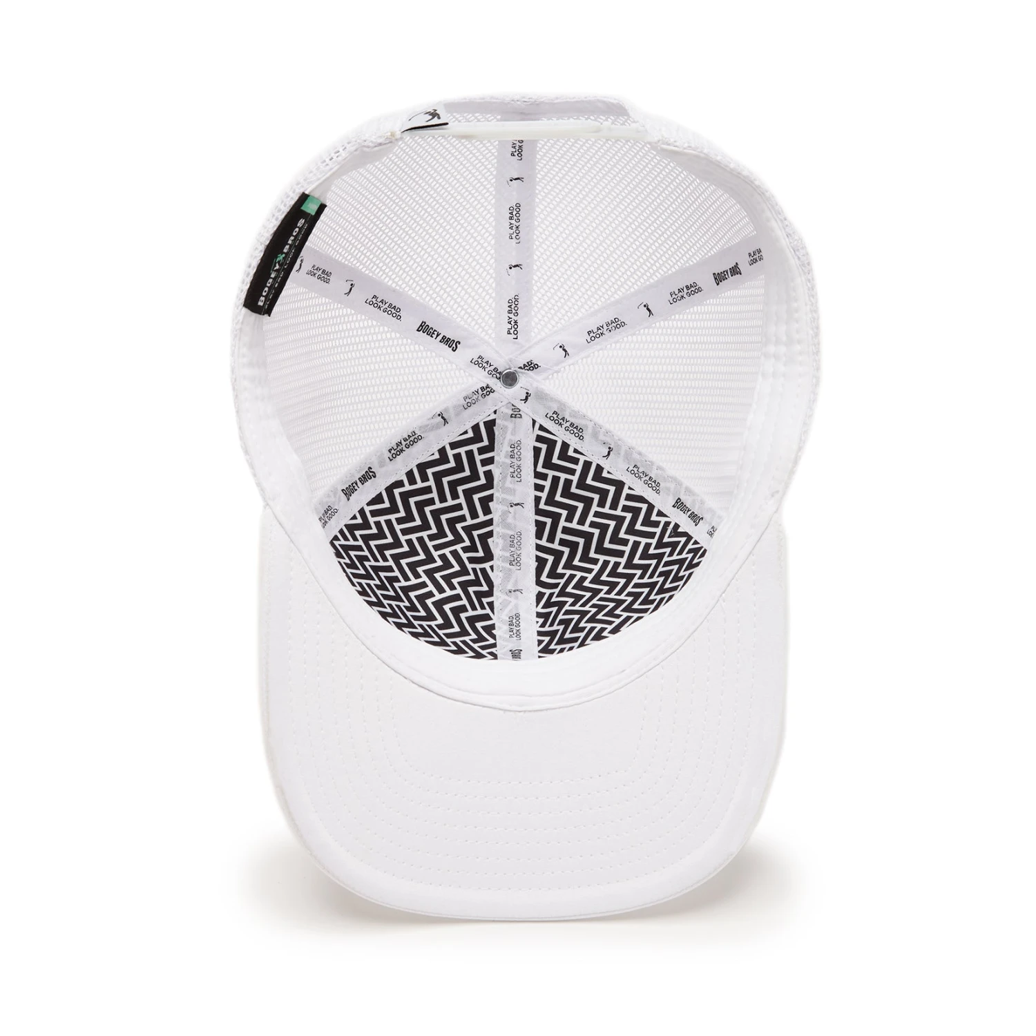 Bogeyman White/White - Mesh Trucker Hat - Snapback 7 Bogeyman White/White - Mesh Trucker Hat - Snapback - Image 5