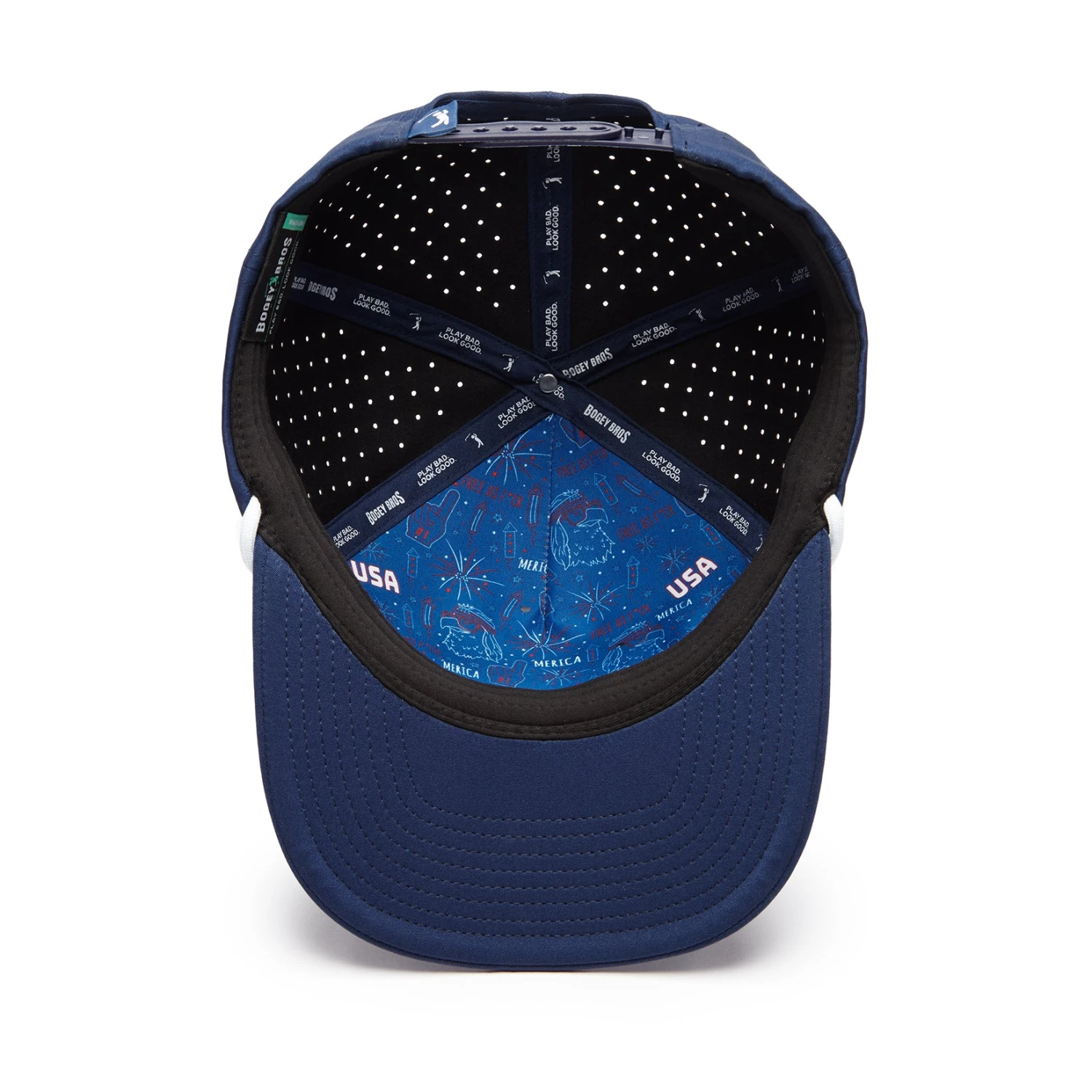 'Merica Navy - Performance Golf Rope Hat - Snapback 7 'Merica Navy - Performance Golf Rope Hat - Snapback - Image 5
