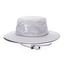 Bogeyman Light Grey - Bucket Hat 12 Bogeyman Light Grey - Bucket Hat -Bogey Bros Shop 05 hat bucket Grey strap