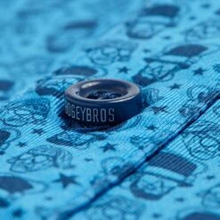 Mt. Crushmore - Polo 12 Mt. Crushmore - Polo -Bogey Bros Shop BB July4 Polo BLUE Button 07