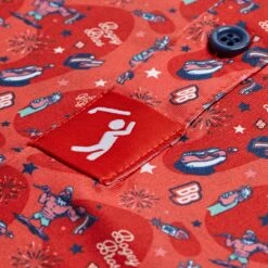 Leggy Liberty - Polo -Bogey Bros Shop BB July4 Polo RED Logo 07