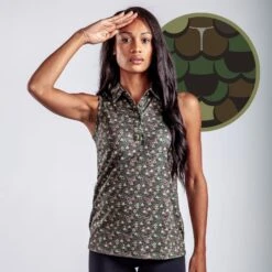 Bogey Bros Shop 41 Whale Tail - Camo - Women's Polo
